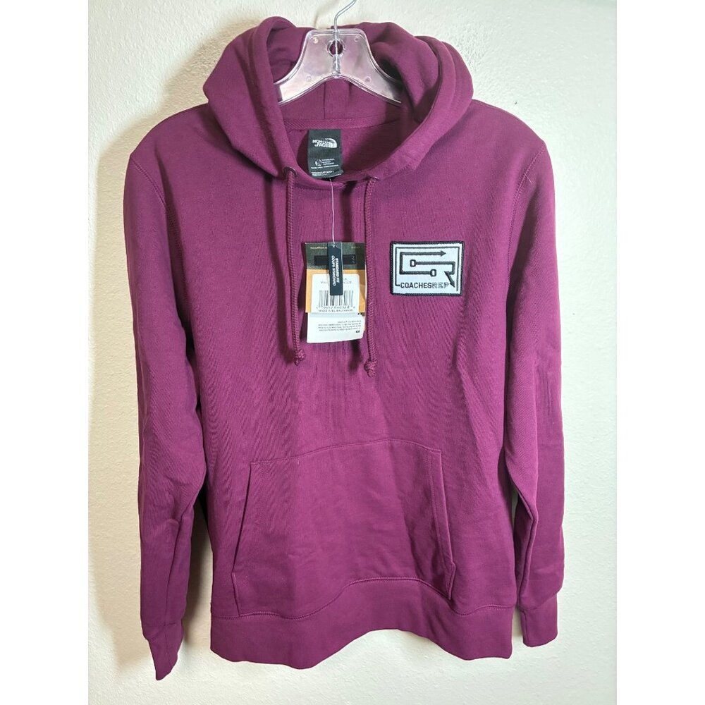NWT North Face Hoodie Coaches Rep Sweatshirt Long Sleeve Burgundy Women's Medium